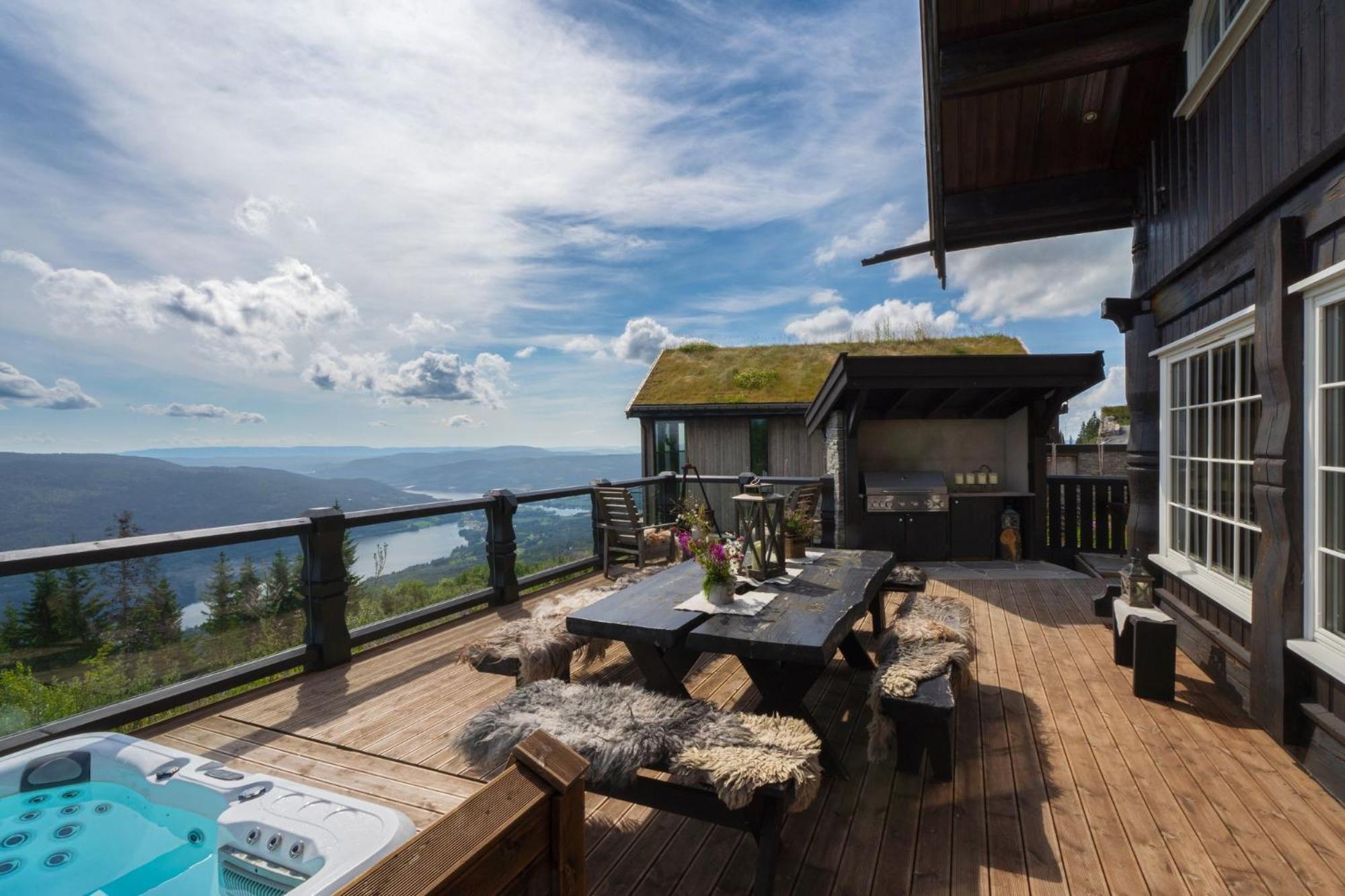Norefjell - Storhytte Med Jacuzzi Og Fantastisk Beliggenhet Noresund Extérieur photo
